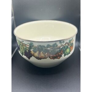 Vtg Tabletops Unlimited Large Vitroceramic Metal Enamel Bowl - Gas, Electric